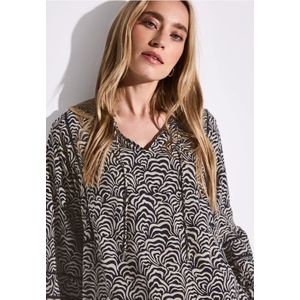 Street One Dames Tuniek met decoratieve details in Blauw, in size: 34