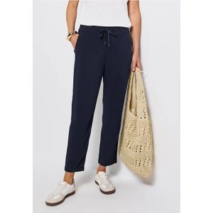 Street One Dames Loose Fit broek in Blauw, in size: 32