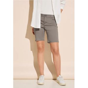 Street One Dames Bermudashort met rits in Bruin, in size: 32