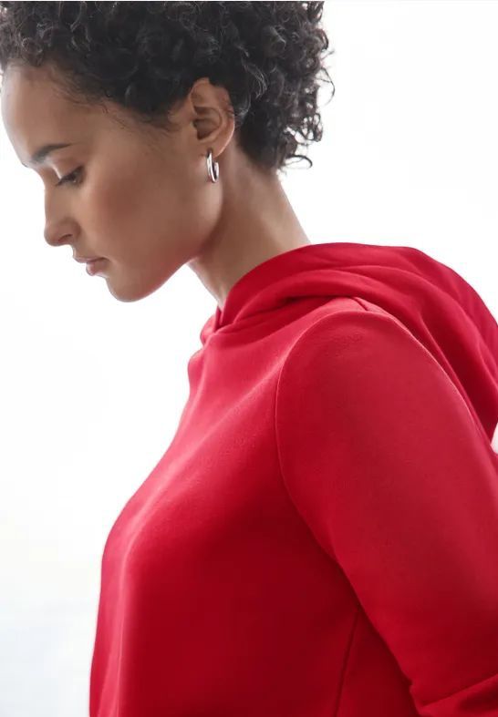 Sweatshirt - Capuchon - Effen - Sweatstof - Normale Pasvorm