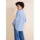 Street One - Dames Blouse - Wit - Gestreept Patroon - Lange Mouwen