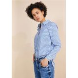 Street One - Dames Blouse - Wit - Gestreept Patroon - Lange Mouwen