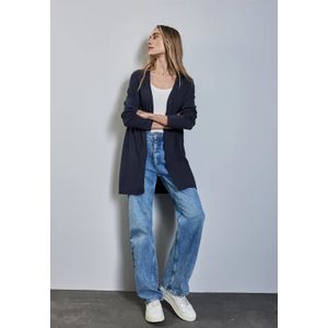 Street One Dames Lang vest in Blauw, in size: 34