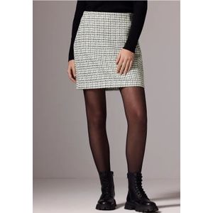 Street One Studio Dames Bouclé rok in Zwart|Wit, in size: 32