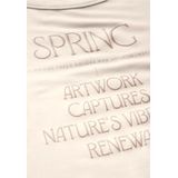 Street One - Dames Shirt - Wit - Korte Mouwen - Glimmende Tekst