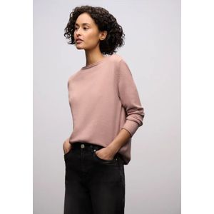 Street One Dames Trui met rolzoom in Roze, in size: 34