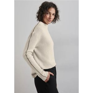 Street One - Gebreide Trui - Wit - Zachte Materiaalmix met Stretch