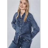 Street One - Denim Overhemd - Blauw - Dames