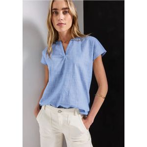 Street One Dames Chambray blouse in Blauw, in size: 34