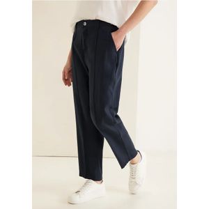 Street One Dames Casual fit chino in Blauw, in size: 34