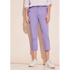Street One Dames 3/-broek met rits in Paars, in size: 32