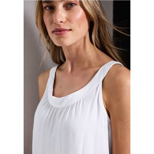 Street One Dames Materiaalmix bovenkant in Wit, in size: 36