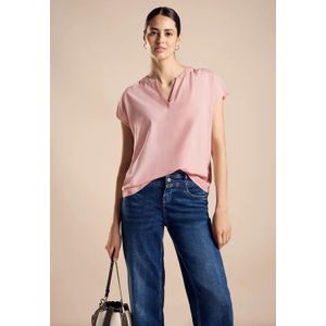 Street One Dames Viscose blouseshirt in Roze, in size: 34