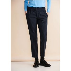 Street One Dames Loose fit broek in Blauw, in size: 34
