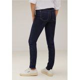 Street One Dames Slim fit jeans in Blauw, in size: 24