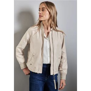 Street One Dames Korte blouson in Beige, in size: 44