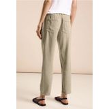 Street One - Jeans - Beige - Lyocell - Loose Fit - High Waist