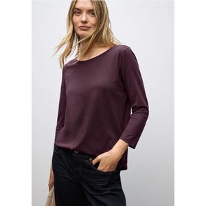 Street One Dames Shirt in lange stijl in Rood, in size: 34