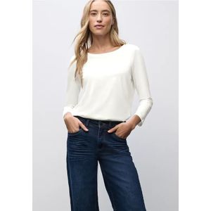 Street One Dames Shirt in lange stijl in Wit, in size: 34