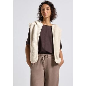 Street One - Teddy Vest - Beige - Dames