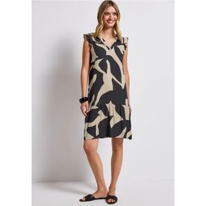 Street One Dames Tuniekjurk met patroon in Grijs, in size: 34
