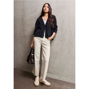 Street One Studio Dames Cosy Basis Vest in Blauw, in size: 34