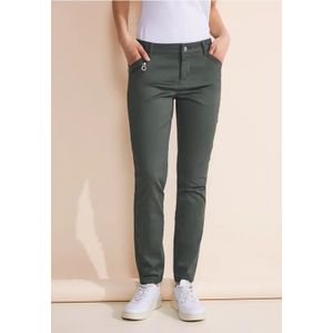Street One Dames Casual fit broek in Groen, in size: 32