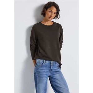 Street One - Dames Sweater - Bruin - Ronde Hals