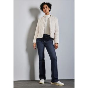 Street One - Bootcut Jeans - Blauw - Slim Fit - Hoge Taille