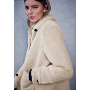 Street One Studio Dames Overhemd van imitatiebont in Beige, in size: 34