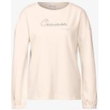 Street One - A322378 - T-shirt - Lucid White - Borduurwerk