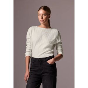 Street One Studio Dames Shirt met structuurpatroon in Beige, in size: 36