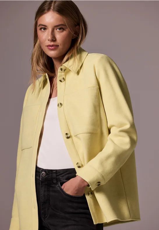 Street One Studio Dames Overhemd met zakken in Geel, in size: 34