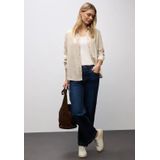 Street One - Blouse - Beige - Dames - Met Galonstrepen