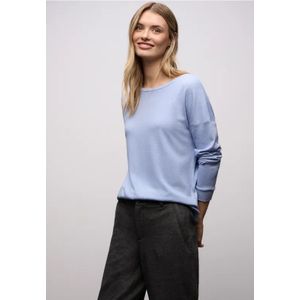 Street One Dames Gemêleerd shirt in Blauw, in size: 34