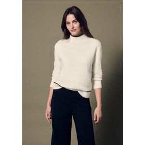 Street One Studio Dames Trui met contrasterende details in Beige, in size: 34
