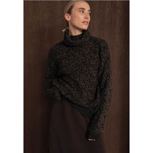 Street One Dames Tweekleurige trui in Zwart, in size: 44