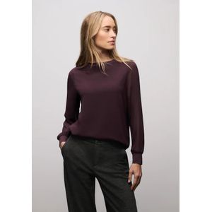 Street One Dames 2in1 chiffon shirt in Rood, in size: 34