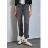 Street One - Jeans - Grijs - Katoenmix met Stretch
