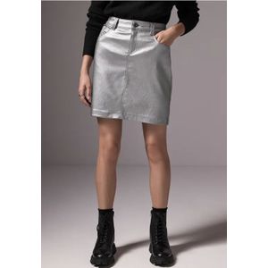 Street One Studio Dames Gecoate rok in Zilver, in size: 32