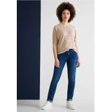 Street One Dames Shirt met 3/4-mouwen in Beige, in size: 44