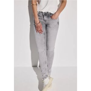 Street One - Slim Fit Jeans - Grijs - Dames - 5-pocketstijl