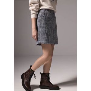 Street One Studio Dames Bouclé rok in Blauw, in size: 40