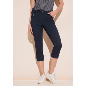 Street One Dames 3/-broek met rits in Blauw, in size: 32