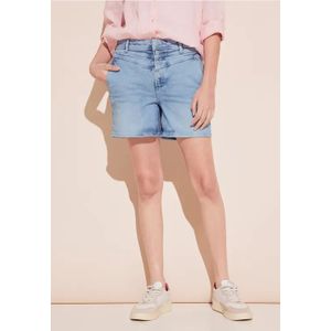 Street One Dames Denim bermuda in Blauw, in size: 33