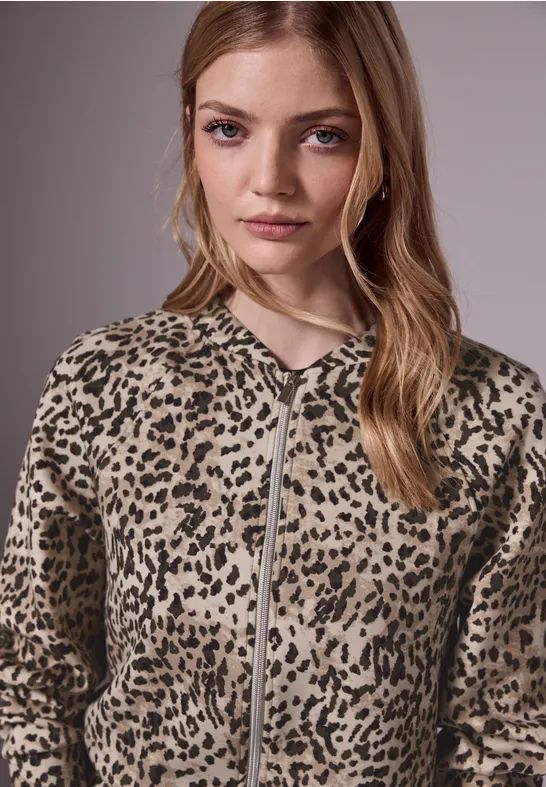 Street One - Studio - Blouson - Bruin - Stretch Materiaalmix