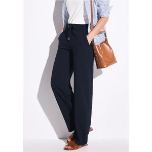 Street One Dames Broeken met wijde pijpen in Blauw, in size: 32