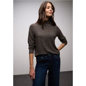 Street One Dames Zacht shirt in Bruin, in size: 36