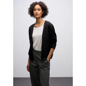 Street One Dames Open vest in Zwart, in size: 34