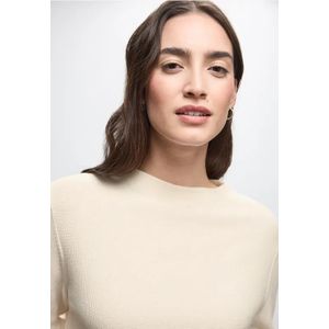Street One Dames Trui met structuur in Beige, in size: 34